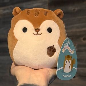 🐿️ Squishmallow 5” Sawyer the Squirrel Plush Toy NWT